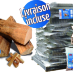 Bois de chauffage – Bûches 25 cm, 5.67m³, 9.45 stères + 24 sacs bois d’allumage